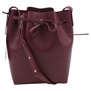 Mansur Gavriel Bucket Bag in Red Leather